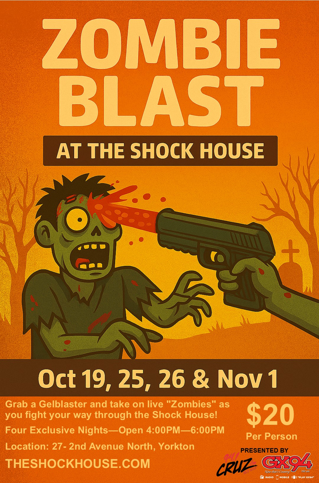 Yorkton Zombie Gellyball Blast